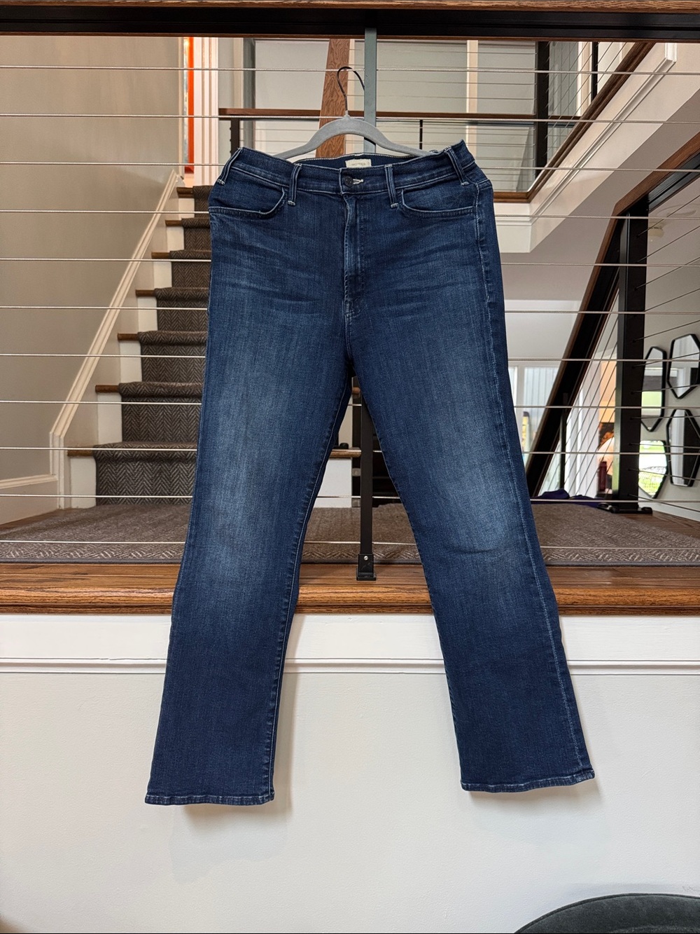 Mother Women’s The Hustler Ankle Dark Blue Denim Jeans - Size 31